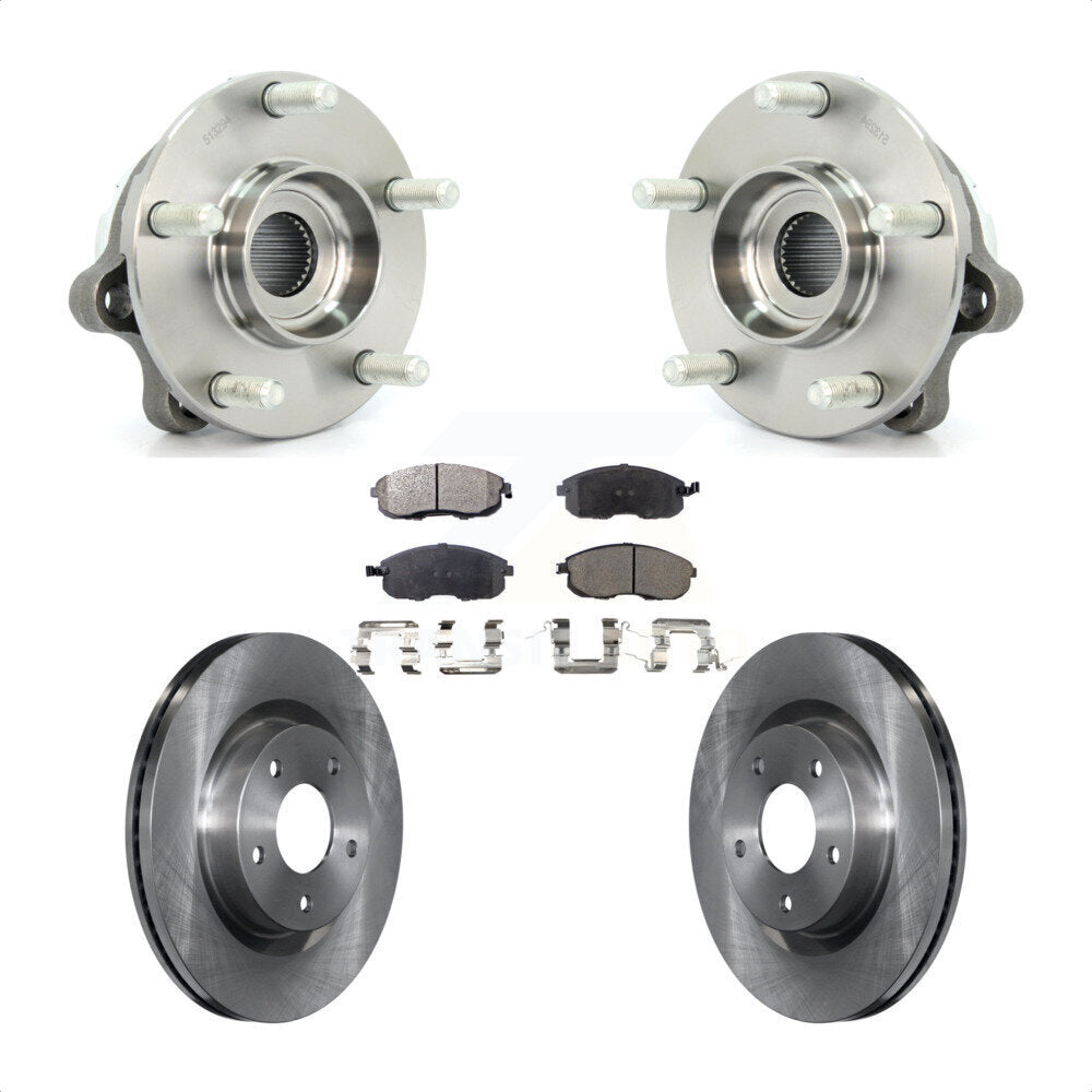 Kit de rotors et plaquettes de frein à disque, ensemble de roulements de moyeu avant pour Nissan Altima