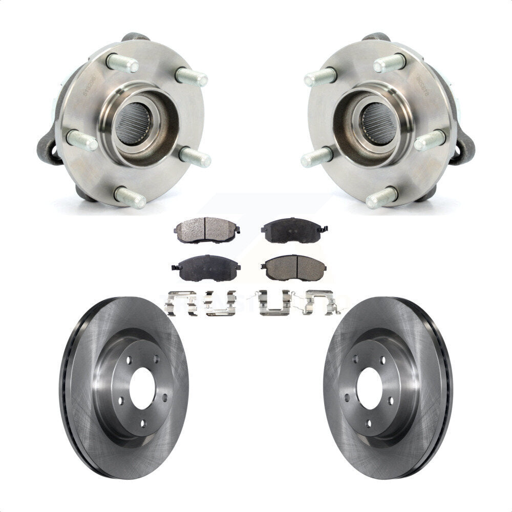 Kit de rotors et plaquettes de frein à disque, ensemble de roulements de moyeu avant pour Nissan Altima