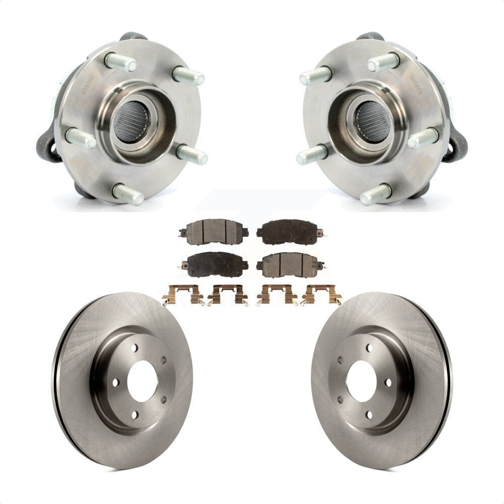 Kit de rotors et plaquettes de frein à disque, ensemble de roulements de moyeu avant pour Nissan Altima