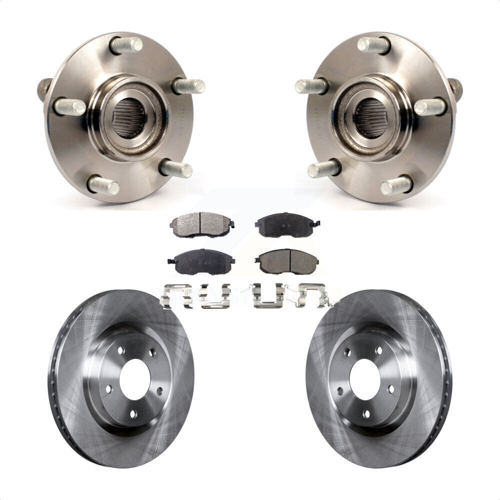 Kit de plaquettes de Rotor de frein, roulement de moyeu avant, pour Nissan Sentra SE-R 2007 – 2012, avec 2.5