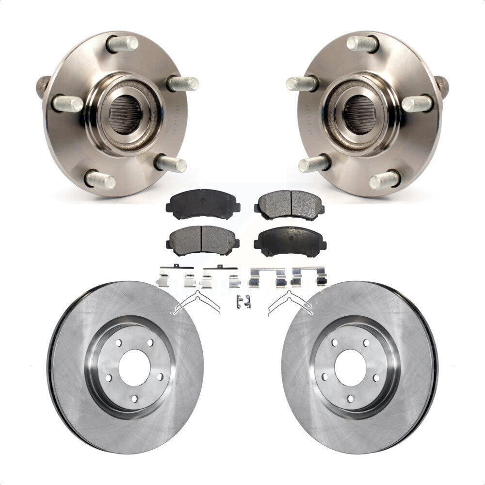 Kit de Rotor et plaquettes de frein, roulement de moyeu avant, pour Nissan Sentra SE-R Spec V avec 2.5