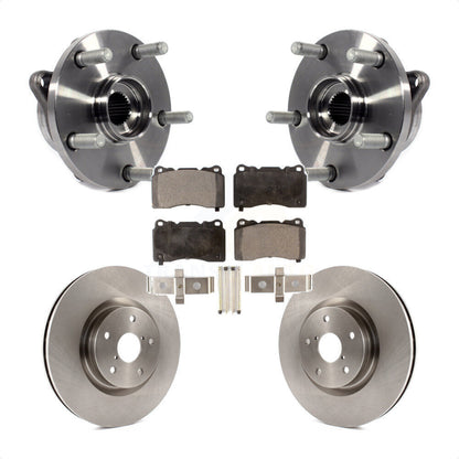 Ensemble de roulement de moyeu avant, Rotor de frein à disque et Kit de plaquettes pour Subaru Impreza WRX ST