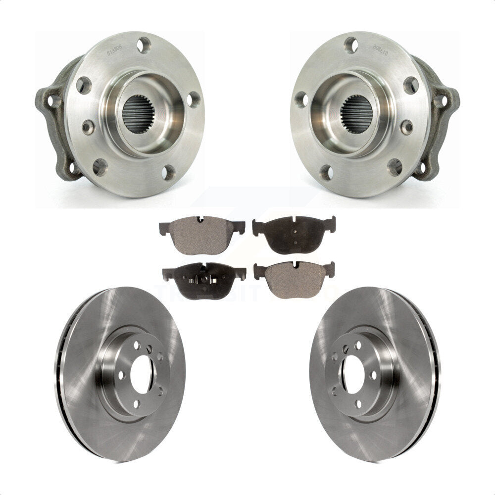 Ensemble de roulement de moyeu avant, Rotor de frein et Kit de plaquettes pour BMW X5 X6 M12 X 1.5 Threa
