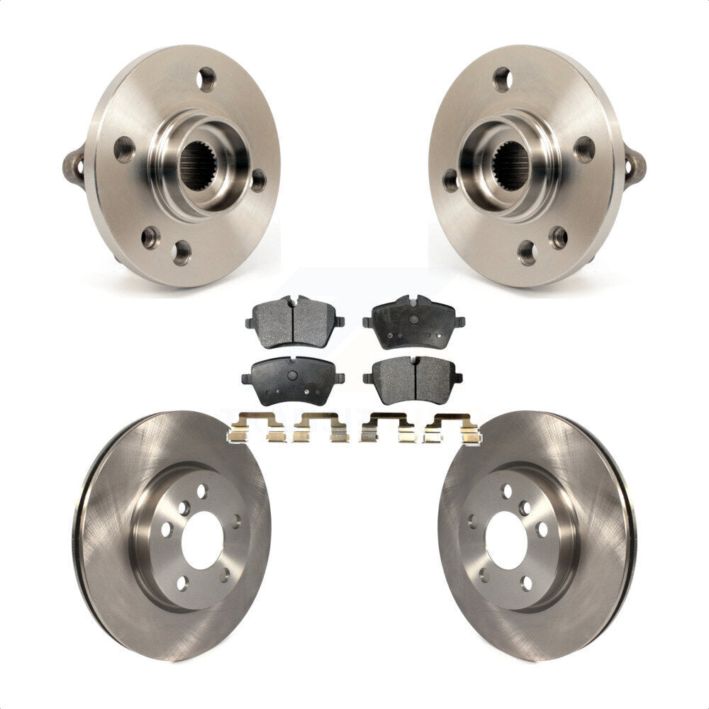 Ensemble de roulement de moyeu avant, Rotor de frein et Kit de plaquettes pour Mini Cooper 2014 – 2015 1.6