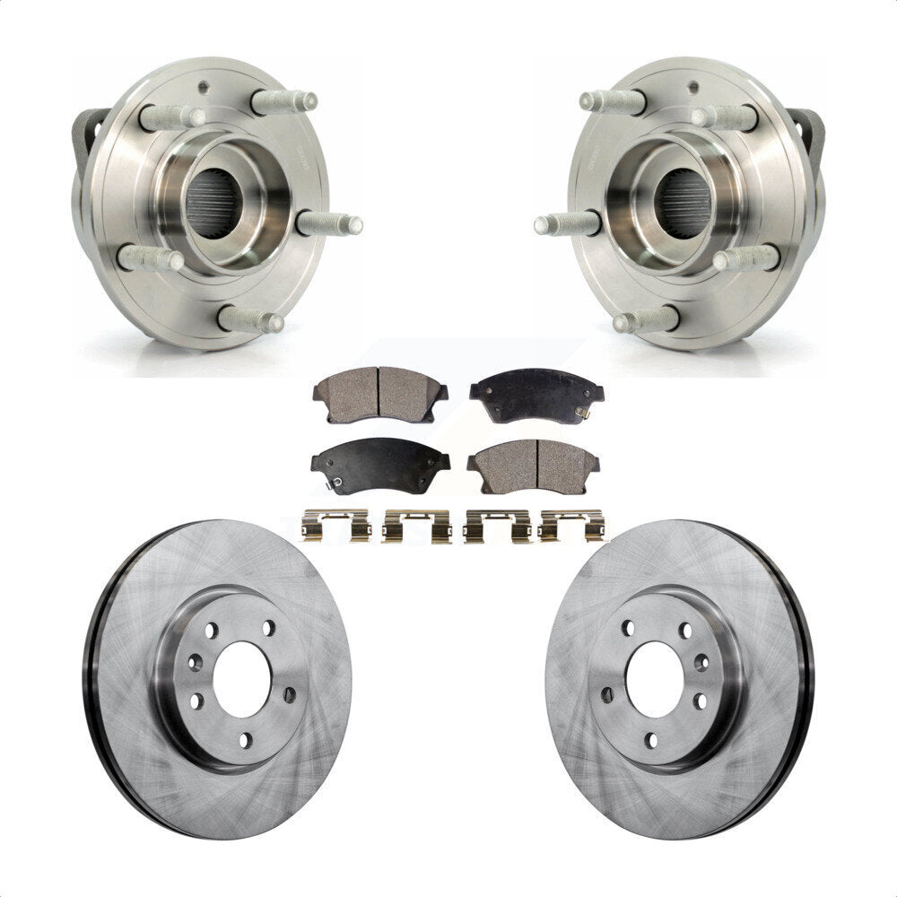 Ensemble de roulement de moyeu avant, Rotor de frein à disque et Kit de plaquettes pour Buick Veran 2012 – 2013