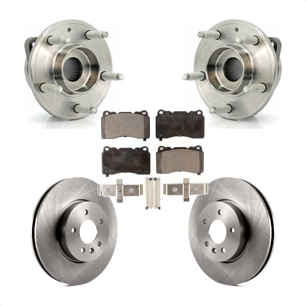 Ensemble de roulements de moyeu avant, Rotors et plaquettes de frein à disque pour Cadillac ATS