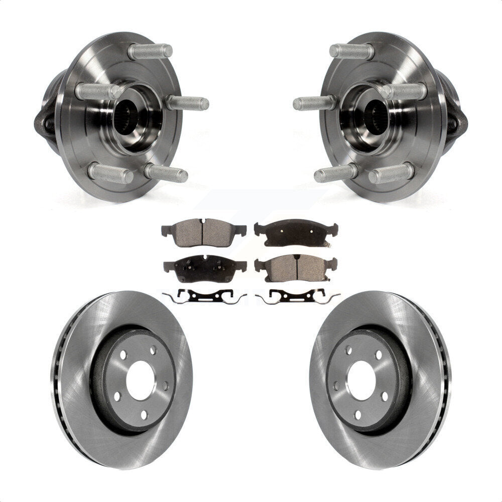 Kit de plaquettes de Rotor de frein à disque, roulement de moyeu avant, pour Jeep Grand Cherokee Dodge Durang