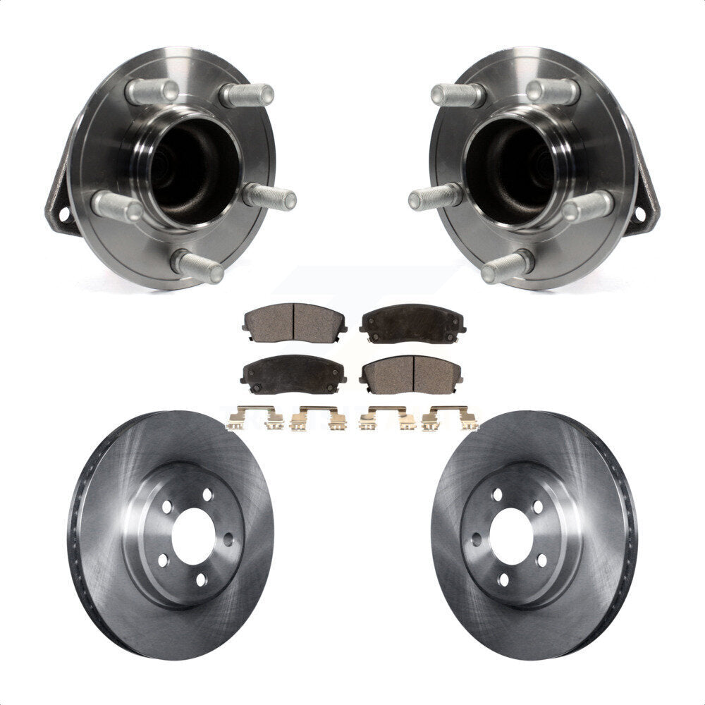 Kit de plaquettes de Rotor de frein, roulement de moyeu avant, pour Dodge Charger Chrysler 300 Challenge