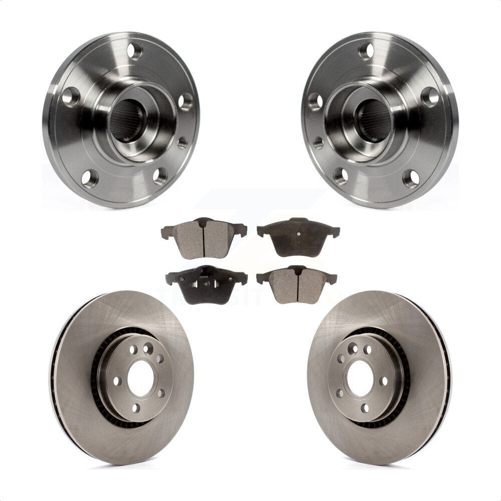 Kit de Rotor et de plaquettes de frein, roulement de moyeu avant, pour Volvo XC70 S60 V60 S80 Cross Country
