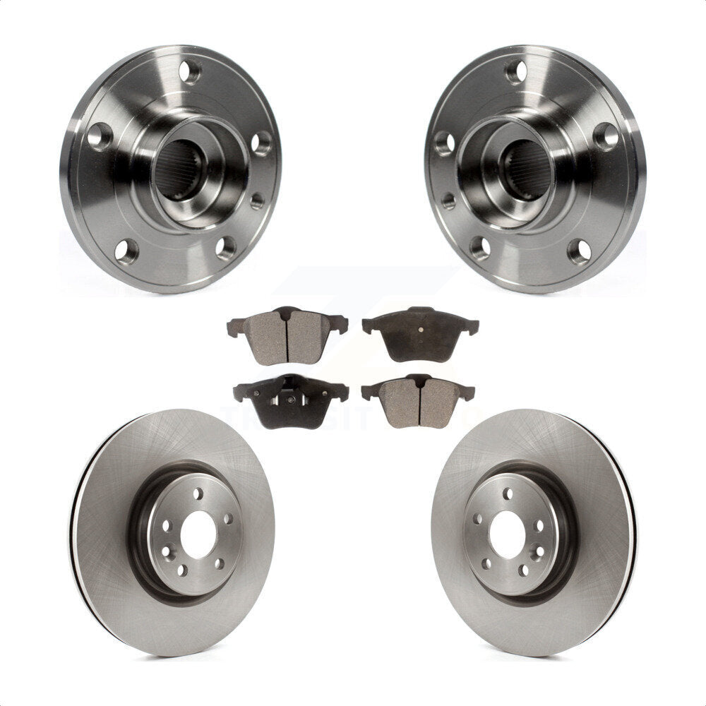 Ensemble de roulement de moyeu avant, Rotor de frein et Kit de plaquettes pour Volvo XC70 S60 V60 S80 V7