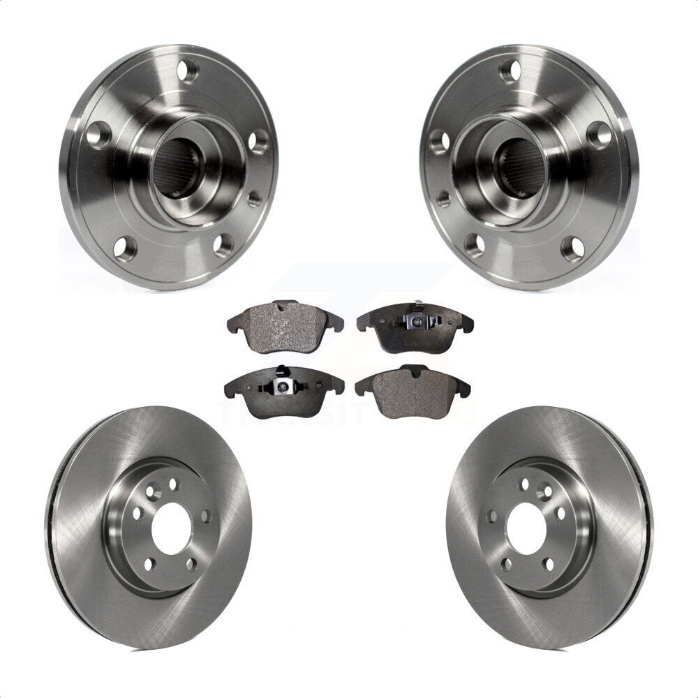 Ensemble de roulement de moyeu avant, Rotor de frein et Kit de plaquettes pour Volvo XC70 S60 V60 S80 V7