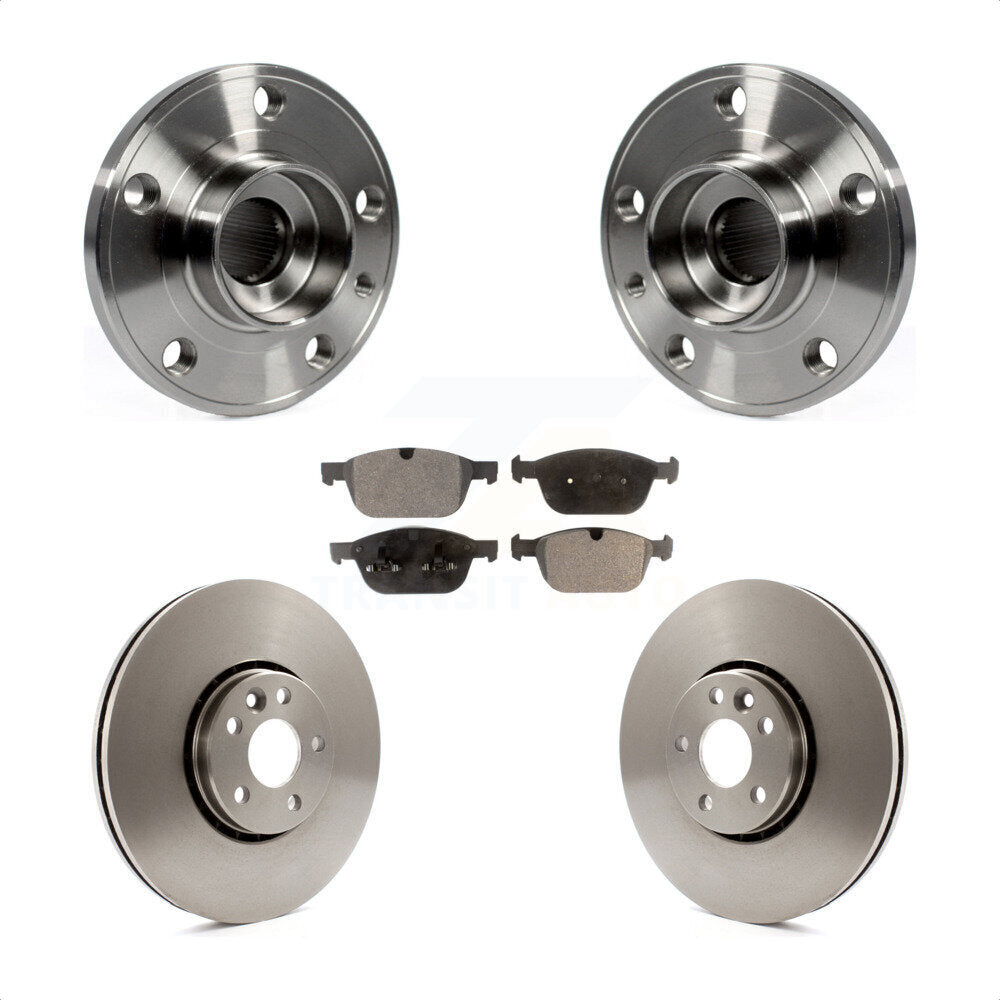 Ensemble de roulement de moyeu avant, Rotor de frein à disque et Kit de plaquettes pour Volvo XC6 2010 – 2015