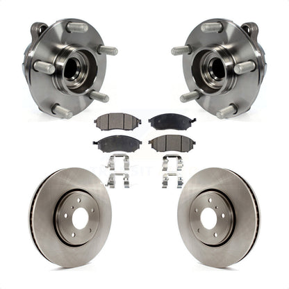 Ensemble de roulement de moyeu avant, Rotor de frein à disque et Kit de plaquettes pour INFINITI FX35 FX37 RW