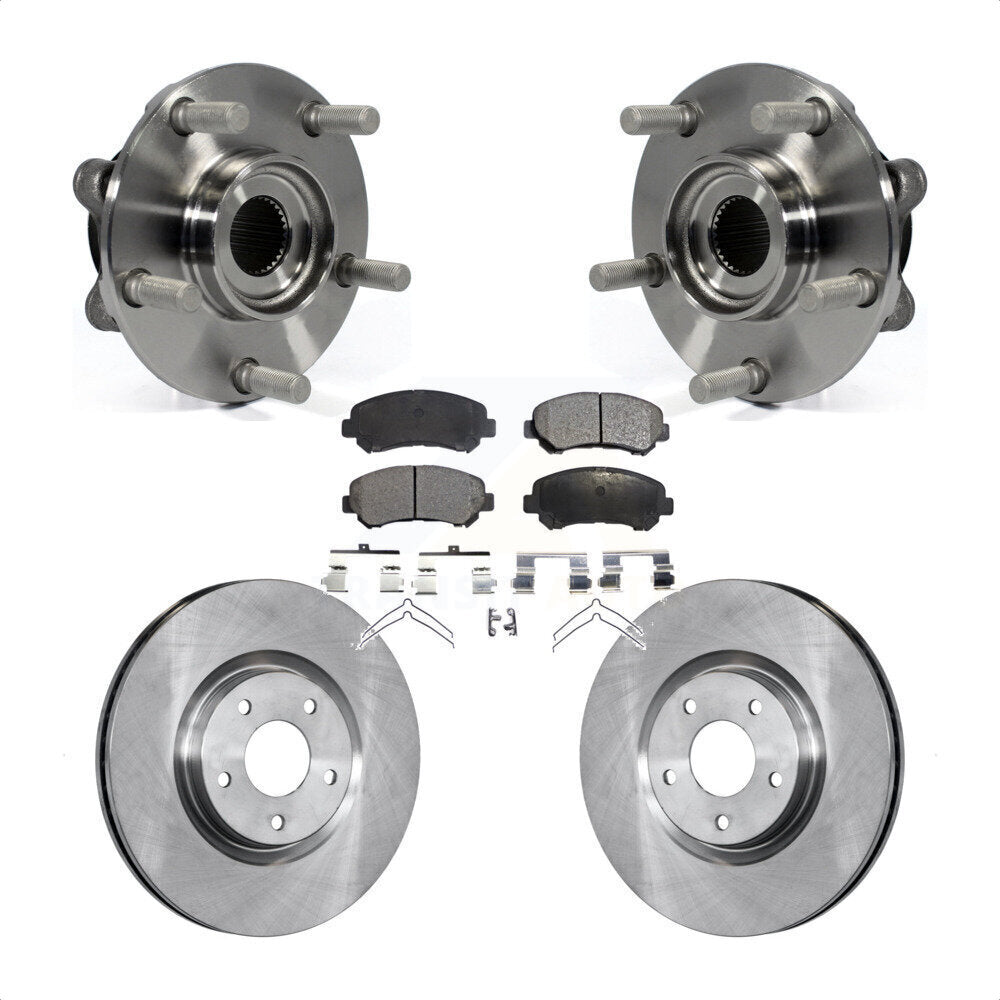Kit de rotor et plaquettes de frein à disque, roulement de moyeu avant, pour Nissan Juke Nismo R 2014 – 2017