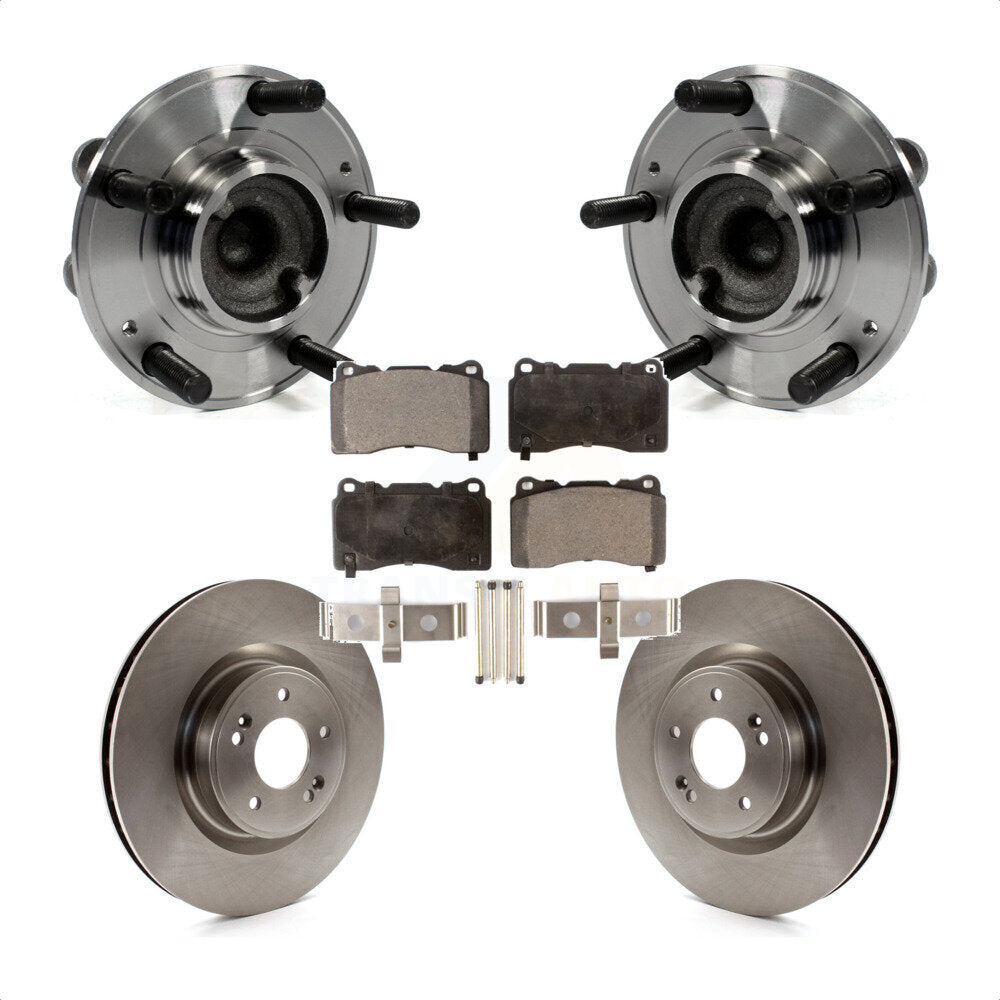Kit de Rotor et plaquettes de frein à disque, ensemble de roulements de moyeu avant pour Hyundai Genesis Coup