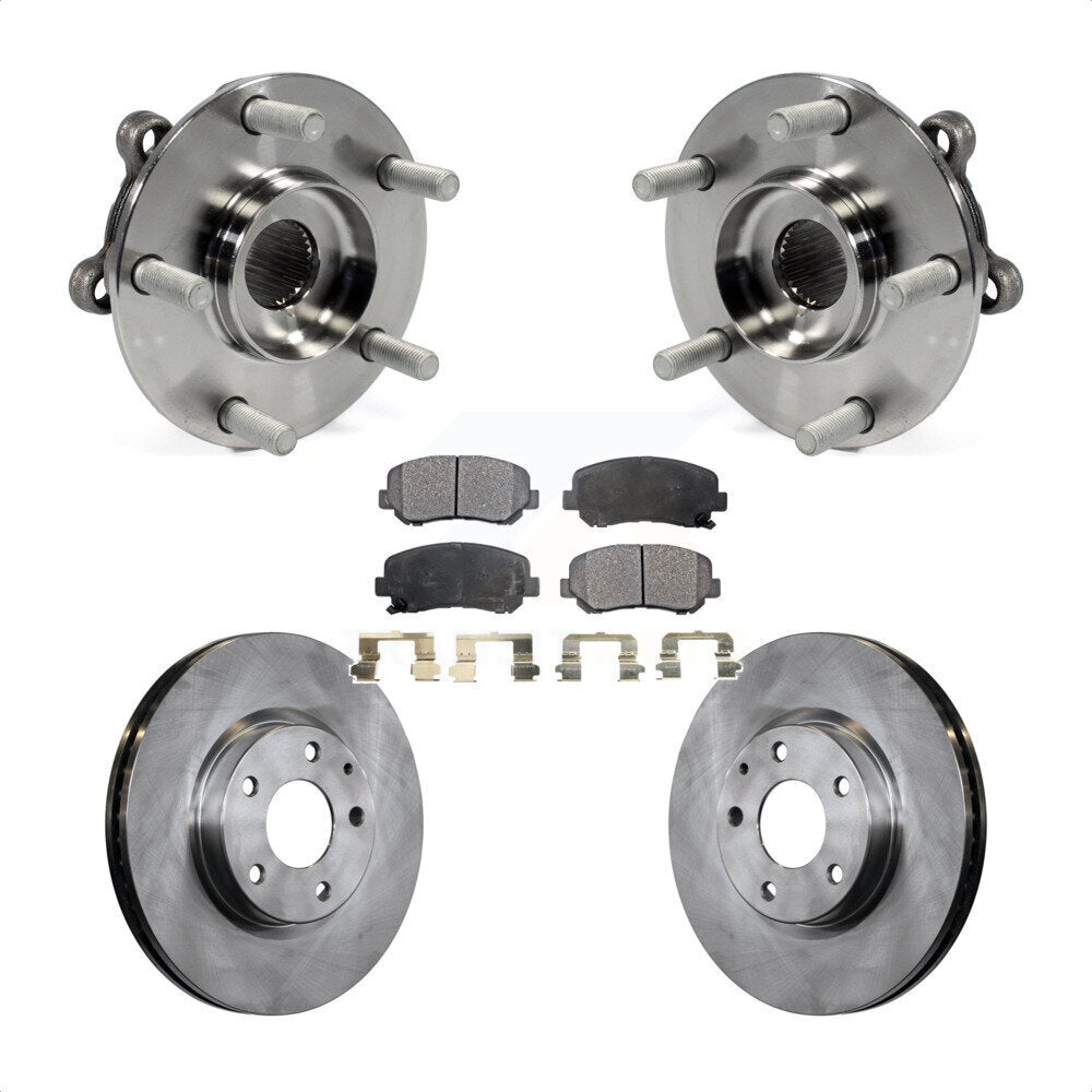 Ensemble de roulement de moyeu avant, Rotor de frein à disque et Kit de plaquettes pour Mazda CX-2013 – 2015