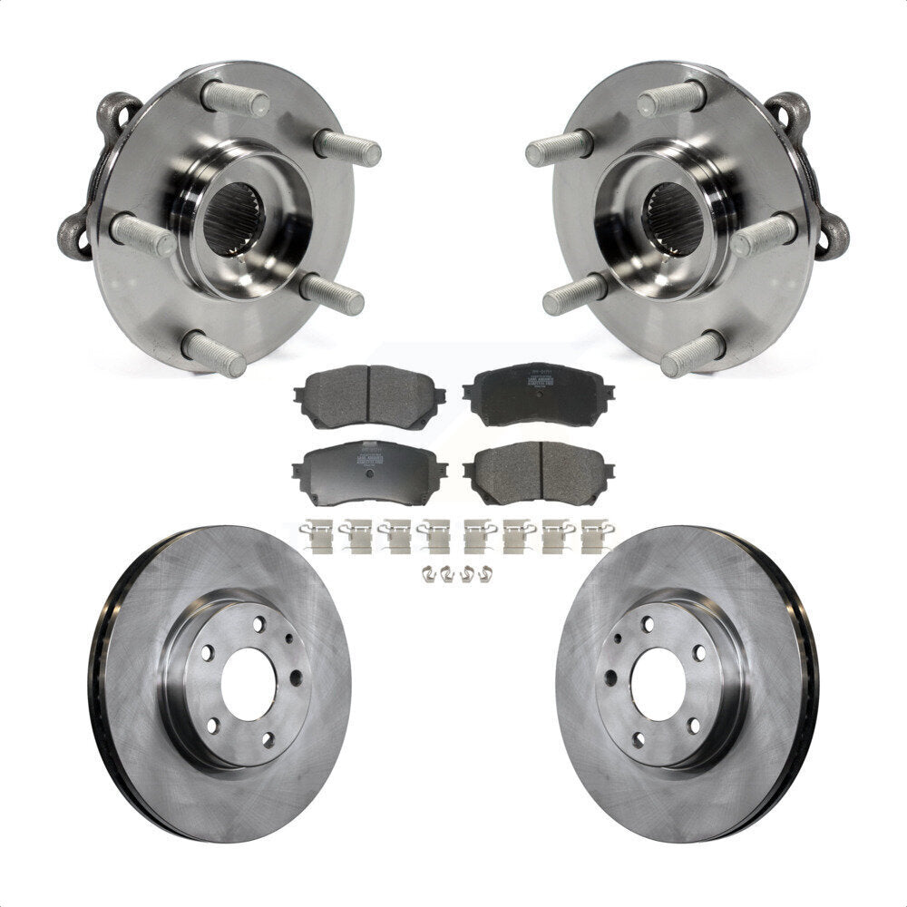 Kit de rotors et plaquettes de frein à disque d'assemblage de roulement de moyeu avant pour Mazda 6 KBB-10524