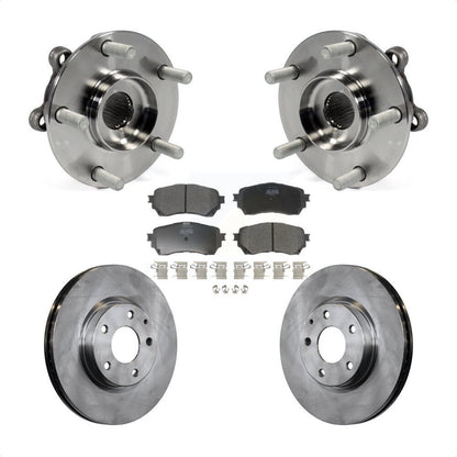 Kit de rotors et plaquettes de frein à disque d'assemblage de roulement de moyeu avant pour Mazda 6 KBB-10524