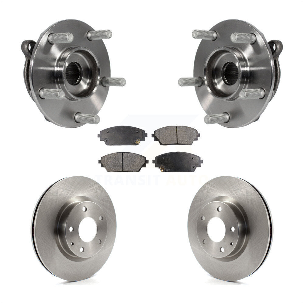 Kit de rotors et plaquettes de frein à disque d'assemblage de roulement de moyeu avant pour Mazda 3 CX-3 Spor
