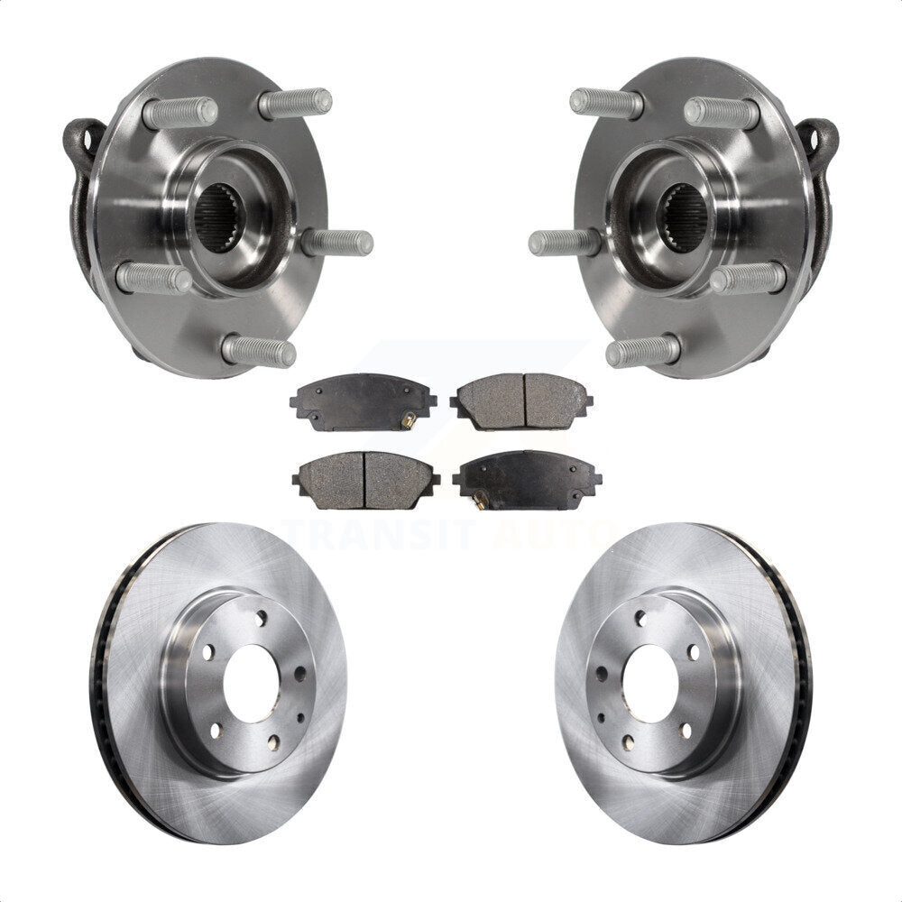 Kit de rotors et plaquettes de frein à disque d'assemblage de roulement de moyeu avant pour Mazda 3 CX-3 Spor