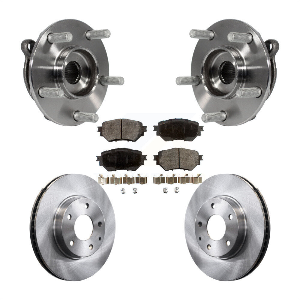 Kit de rotors et plaquettes de frein à disque d'assemblage de roulement de moyeu avant pour Mazda 3 Sport