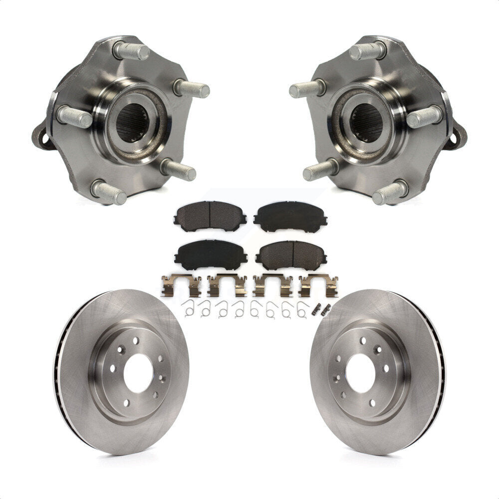 Kit de rotor et de plaquettes de frein, ensemble de roulements de moyeu avant, pour Nissan Rogue Sport Qashqa