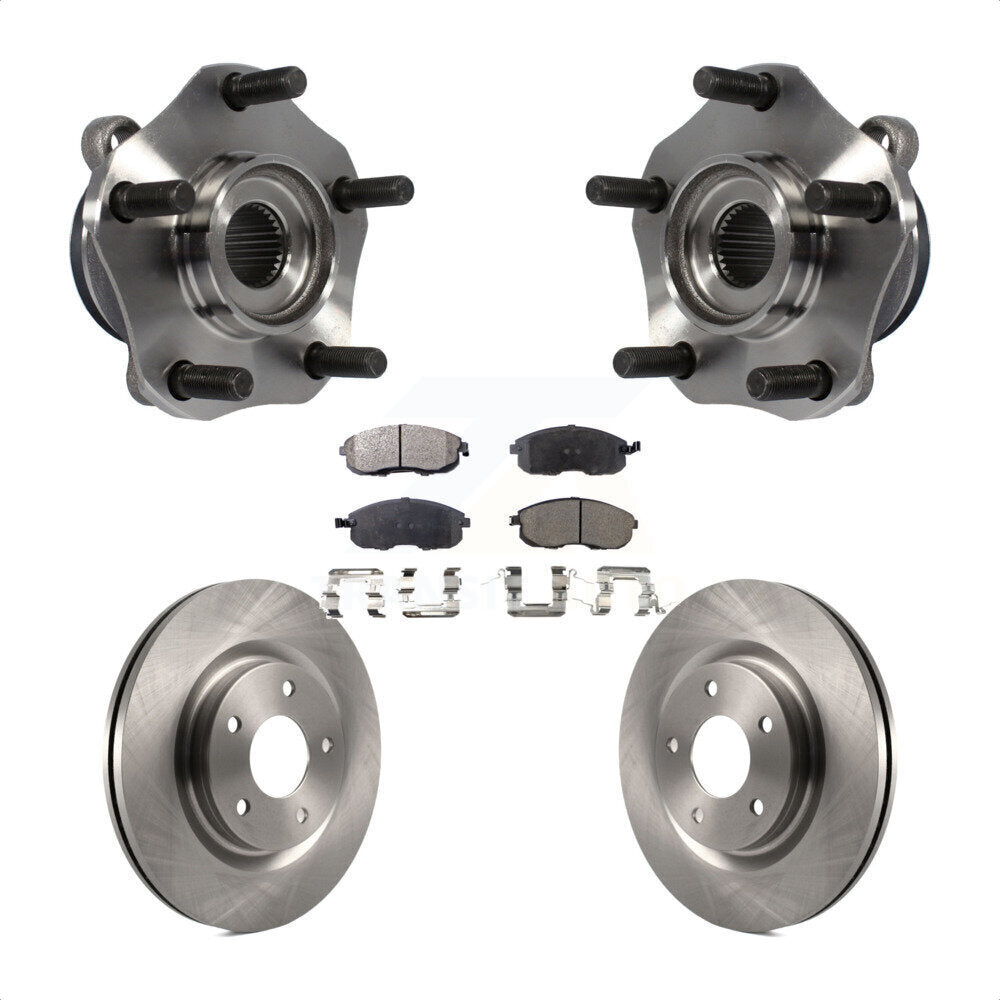 Kit de rotor et de plaquettes de frein, roulement de moyeu avant, pour Nissan Sentra Turbocharge 2017 – 2019