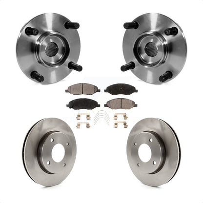 Kit de rotors et plaquettes de frein à disque d'assemblage de roulement de moyeu avant pour Nissan Versa