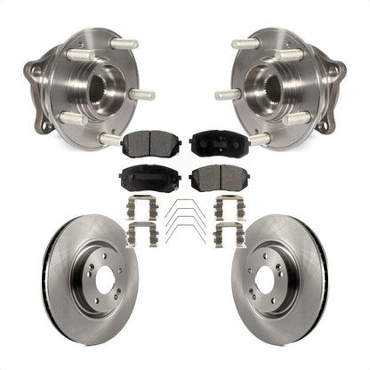 Ensemble de roulement de moyeu avant, Rotor de frein et Kit de plaquettes pour Hyundai Sonata Kia Optim