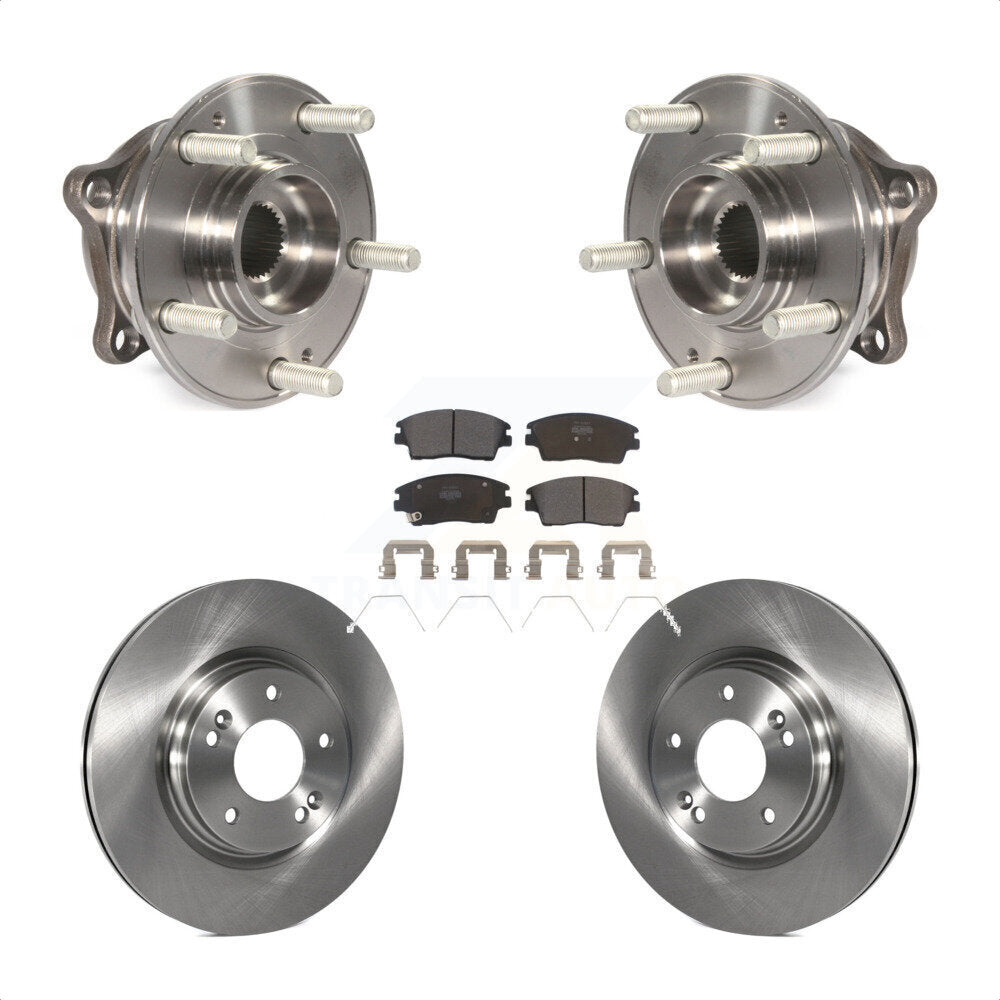 Ensemble de roulement de moyeu avant, Rotor de frein et Kit de plaquettes pour Hyundai Tucson Kia Sportag