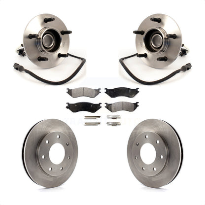 Kit de rotor et de plaquettes de frein avec roulement de moyeu avant pour Ford F-150 4WD 1999 avec 4 roues AB