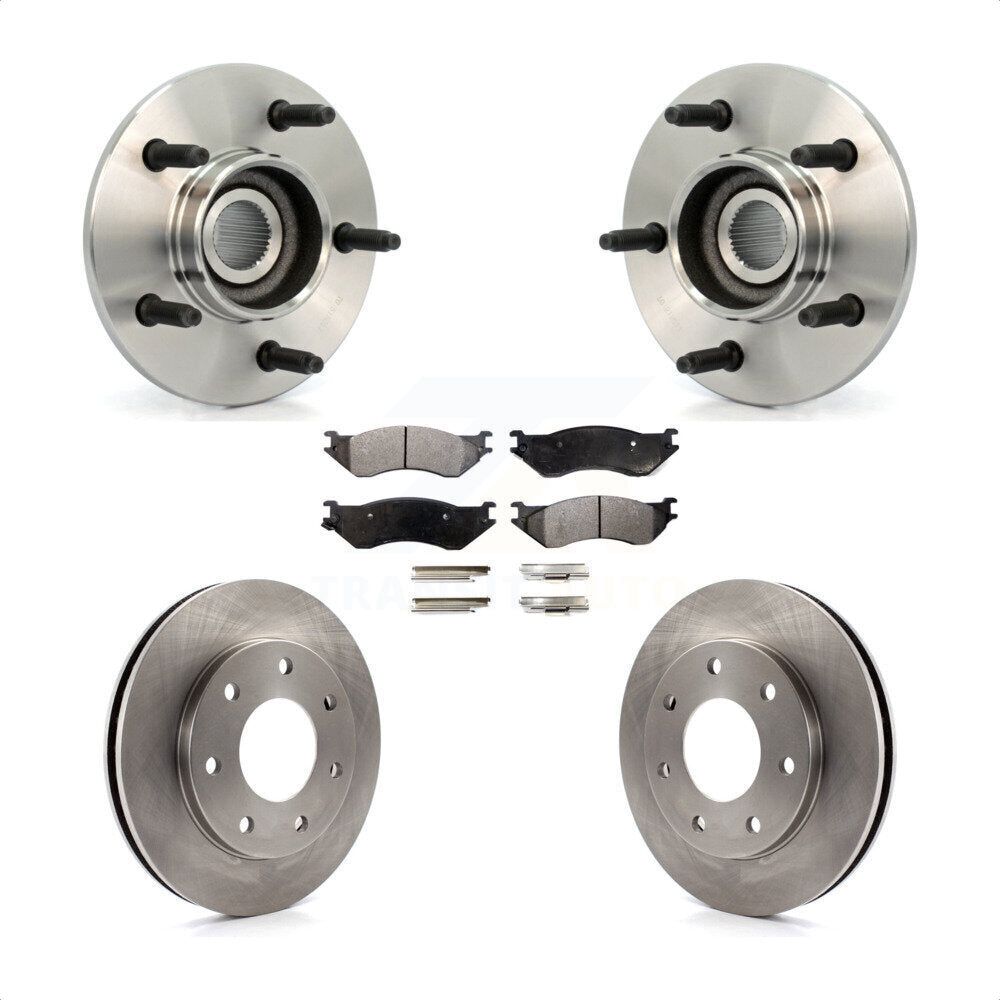 Kit de rotor et de plaquettes de frein avec roulement de moyeu avant pour Ford F-150 4WD 1999 avec 2 roues AB