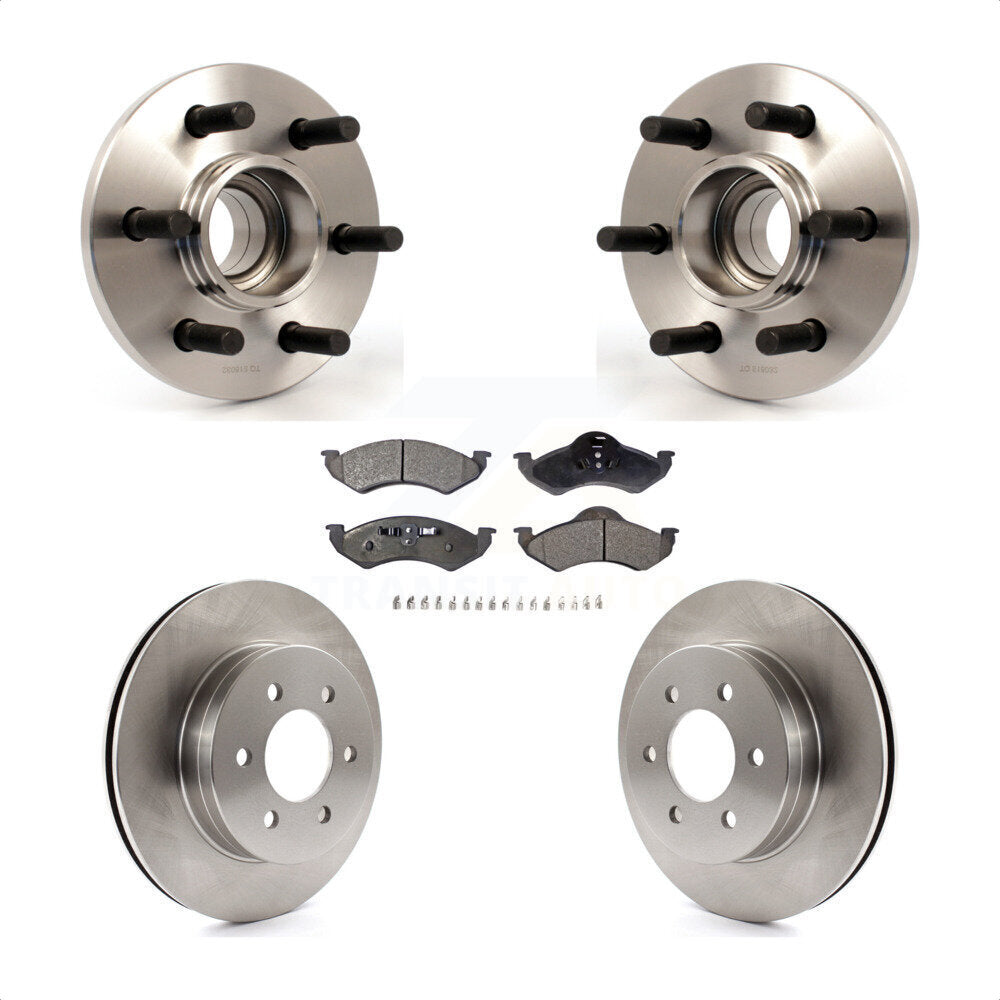 Kit de rotor et plaquettes de frein à disque, roulement de moyeu avant, pour Dodge Dakota Durang 2000 – 2002