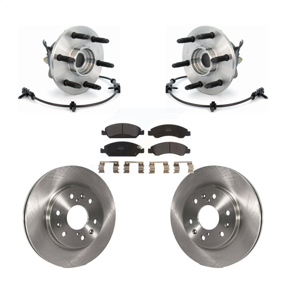 Kit de Rotor et plaquettes de frein, roulement de moyeu avant, pour Chevrolet GMC Silverado 1500 Sierr