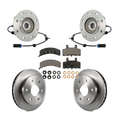 Ensemble de roulement de moyeu avant, Rotor de frein et Kit de plaquettes pour K1500 Chevrolet GMC Yuko