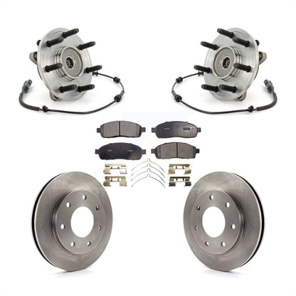 Ensemble de roulement de moyeu avant, Rotor de frein à disque et Kit de plaquettes pour Ford F-150 4W 2004