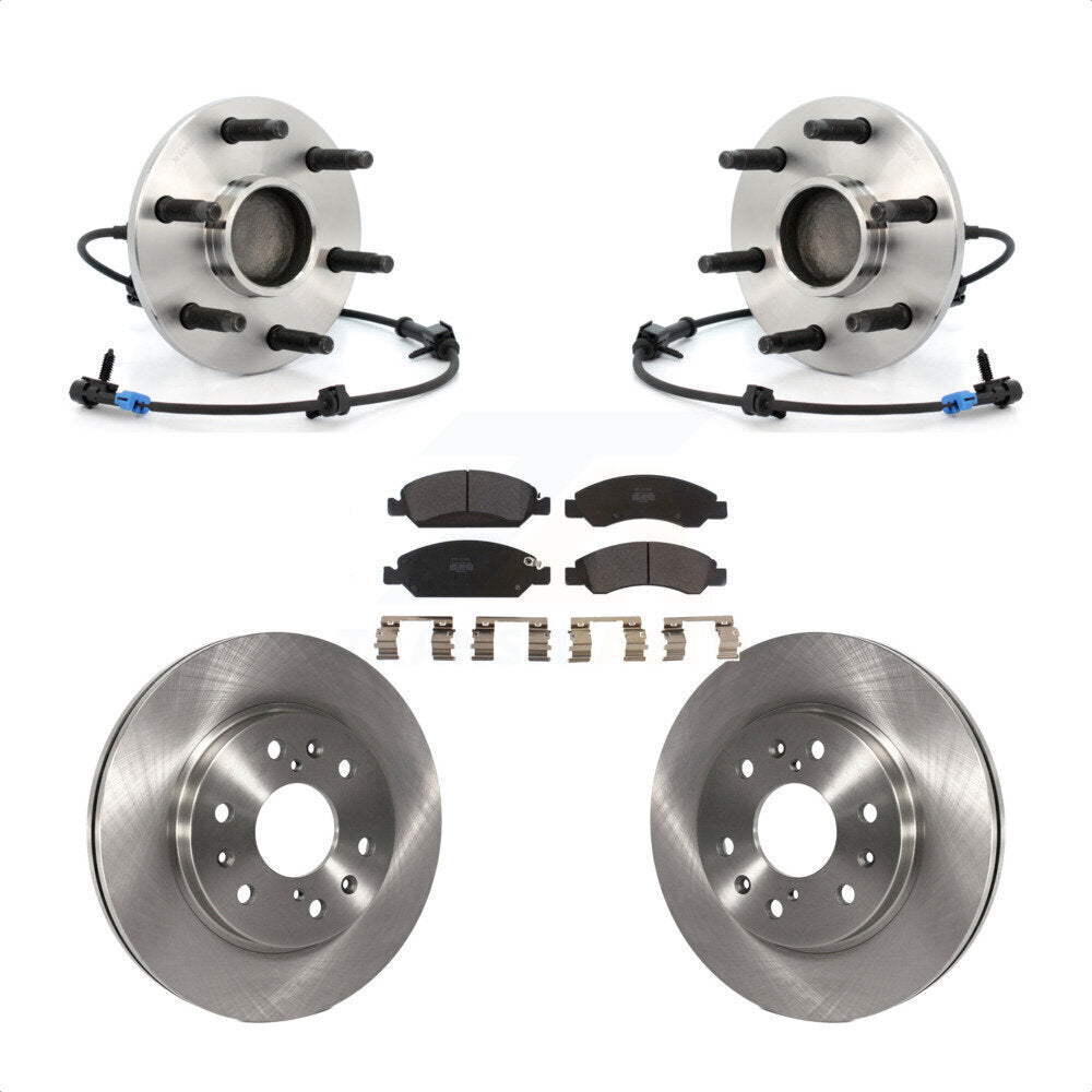 Kit de Rotor et plaquettes de frein, roulement de moyeu avant, pour Chevrolet GMC Silverado 1500 Sierr