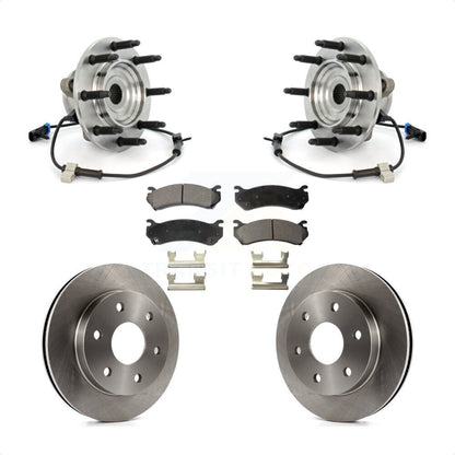 Kit de Rotor et plaquettes de frein, roulement de moyeu avant, pour Chevrolet Silverado 1500 GMC Sierr