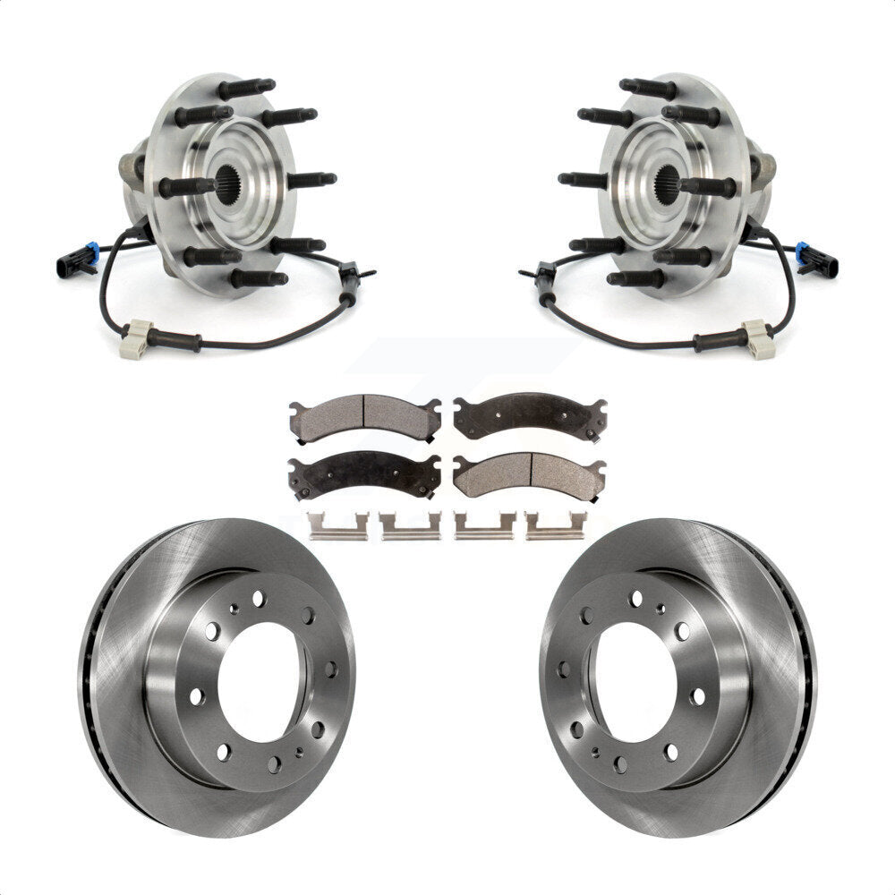 Kit de plaquettes de Rotor de frein, roulement de moyeu avant, pour GMC Chevrolet Sierra 2500 HD Silverad