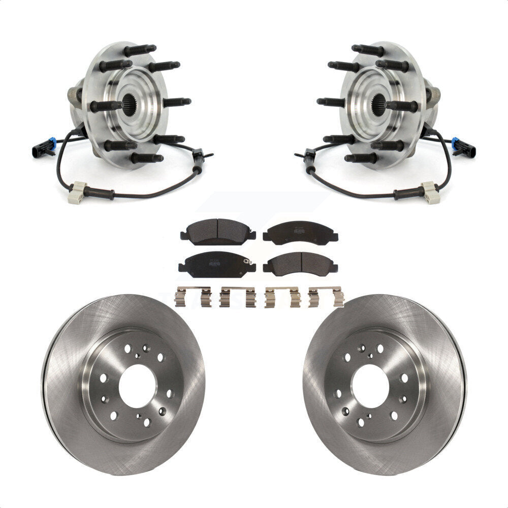 Kit de Rotor et plaquettes de frein, roulement de moyeu avant, pour Chevrolet GMC Silverado 1500 Sierr