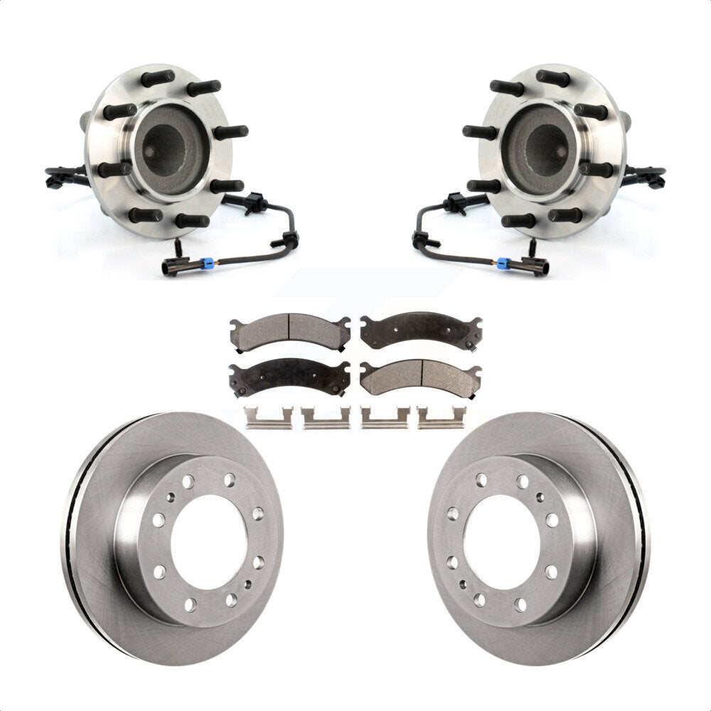 Kit de plaquettes de Rotor de frein, roulement de moyeu avant, pour Chevrolet Express 3500 GMC Savana 450
