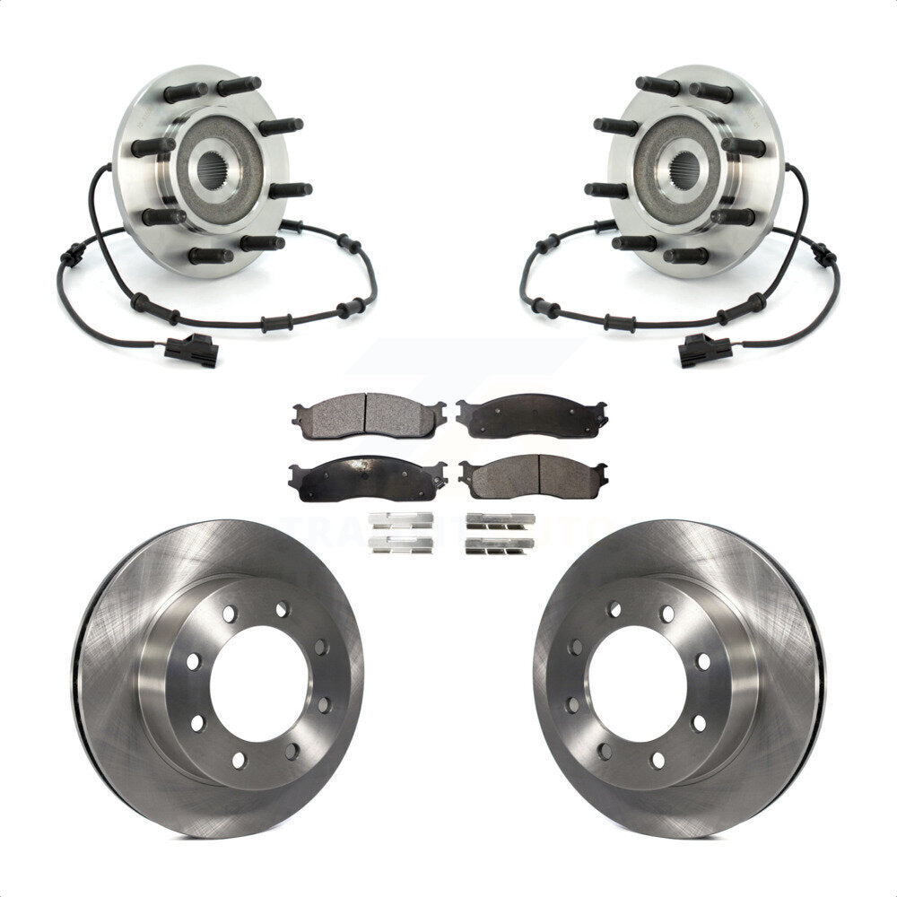 Kit de plaquettes de Rotor de frein à disque, roulement de moyeu avant, pour Dodge Ram 2003 2005 2500 3500 4W