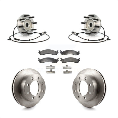 Ensemble de roulements de moyeu avant, Rotor de frein à disque et Kit de plaquettes pour Dodge Ram 2500 350
