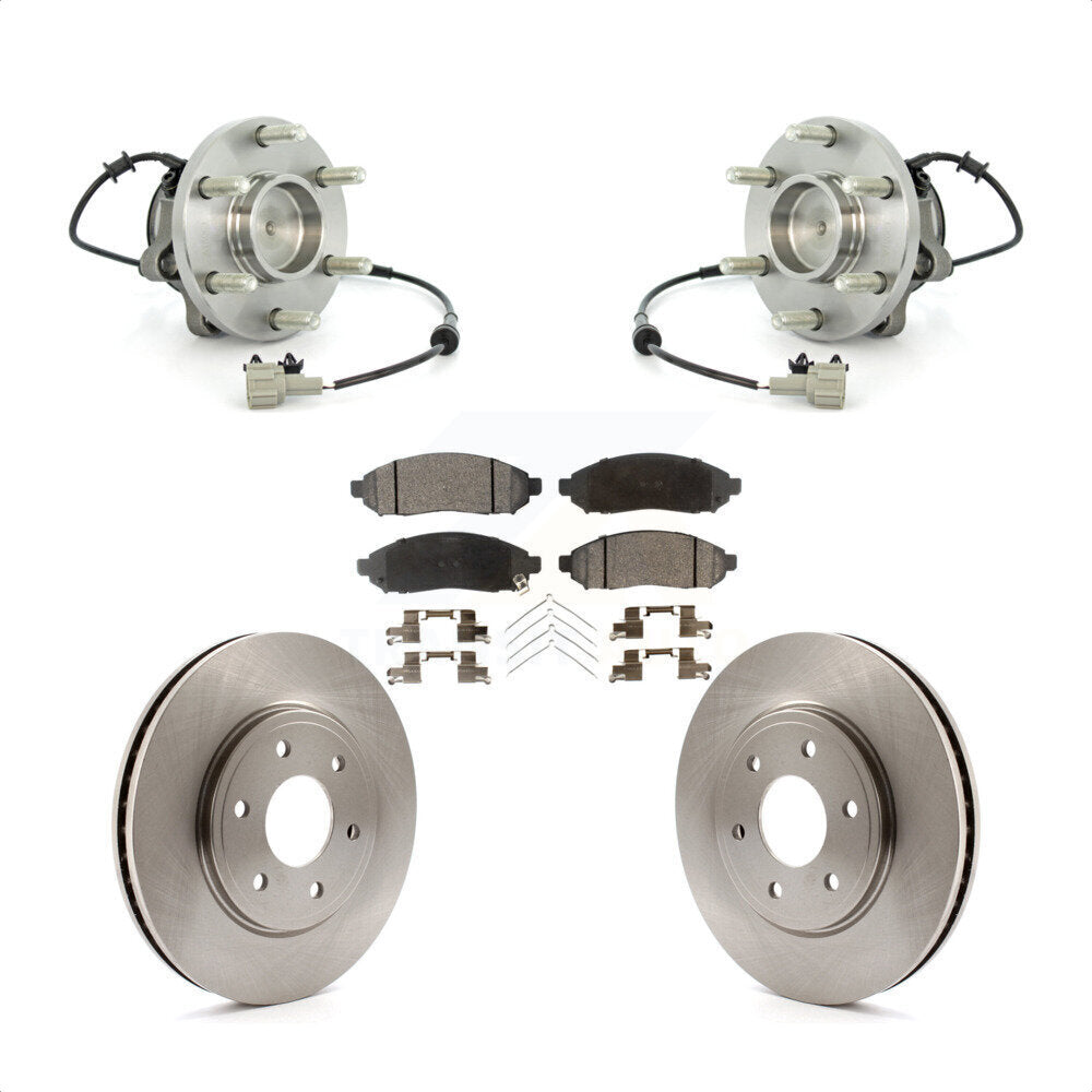 Kit de Rotor et plaquettes de frein à disque, roulement de moyeu avant, pour Nissan Frontier Suzuki Equato