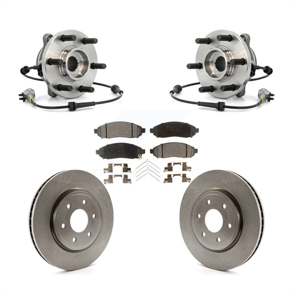 Kit de plaquettes de Rotor de frein à disque, roulement de moyeu avant, pour Nissan Frontier Pathfinder Xterr