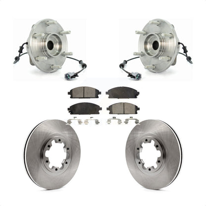 Ensemble de roulement de moyeu avant, Rotor de frein à disque et Kit de plaquettes pour Nissan Pathfinde 2004