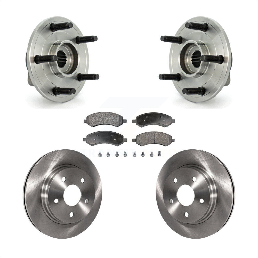 Kit de plaquettes de Rotor de frein à disque, roulement de moyeu avant pour Dodge Ram 1500 avec roue à 5 écrous