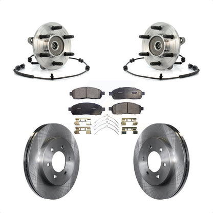 Kit de Rotor et plaquettes de frein à disque, roulement de moyeu avant, pour Ford F-150 Lincoln Mark LT 4W