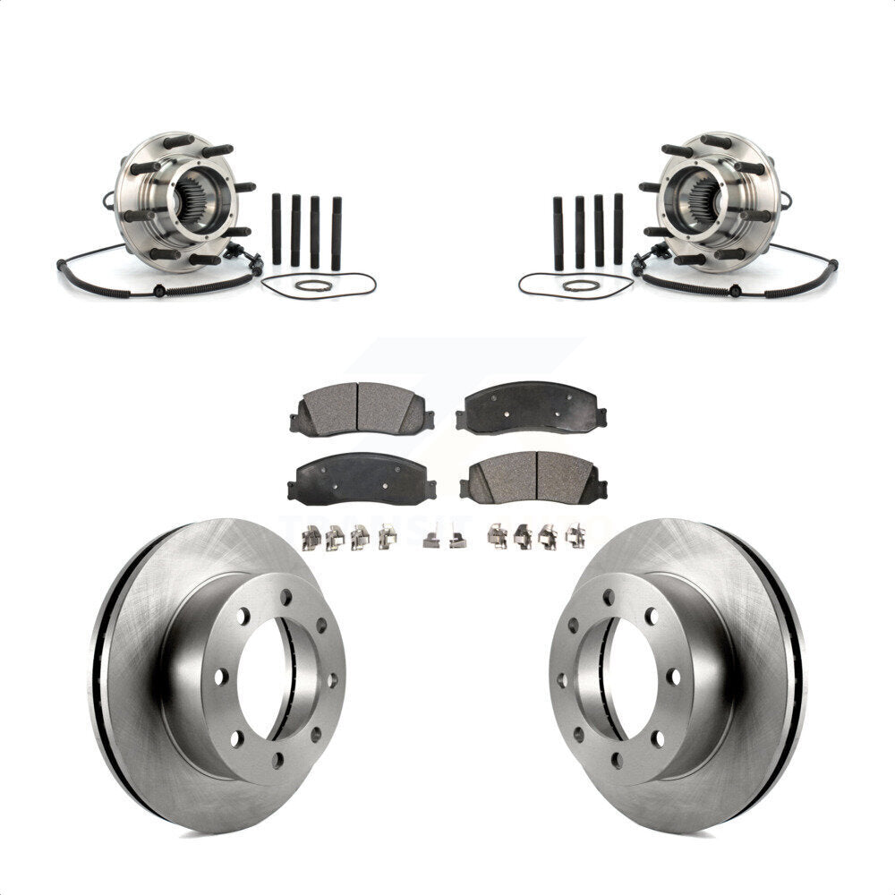 Kit de Rotor et plaquettes de frein, roulement de moyeu avant, pour Ford F-350 Super Duty 4W 2008 – 2010