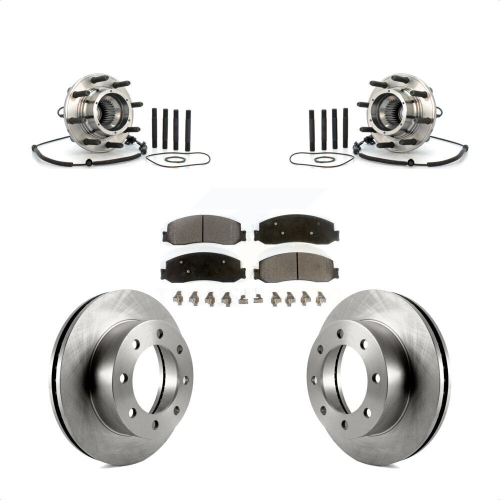 Kit de Rotor et plaquettes de frein à disque, roulement de moyeu avant, pour Ford F-250 Super Duty 4W 2010